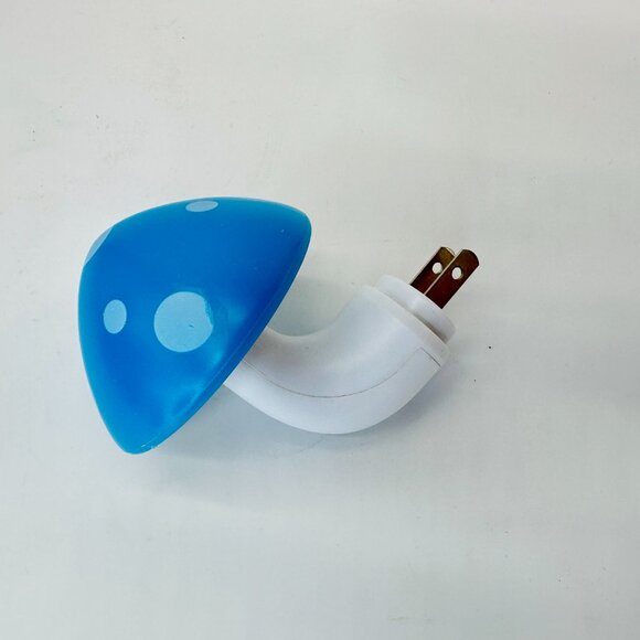 NEW Blue Mushroom Night Light Plug-In LED Sensor Lamp - Picture 3 of 7